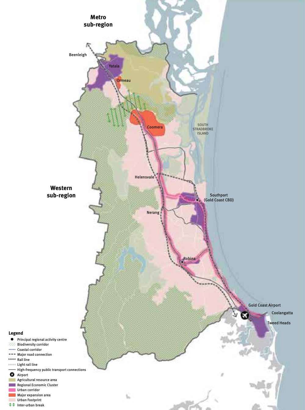 The Southern sub-region in South East Queensland’s regional plan¹